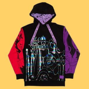 NWT Disney Villains Color Block Loungefly Unisex Hoodie Unisex 3XL Halloween